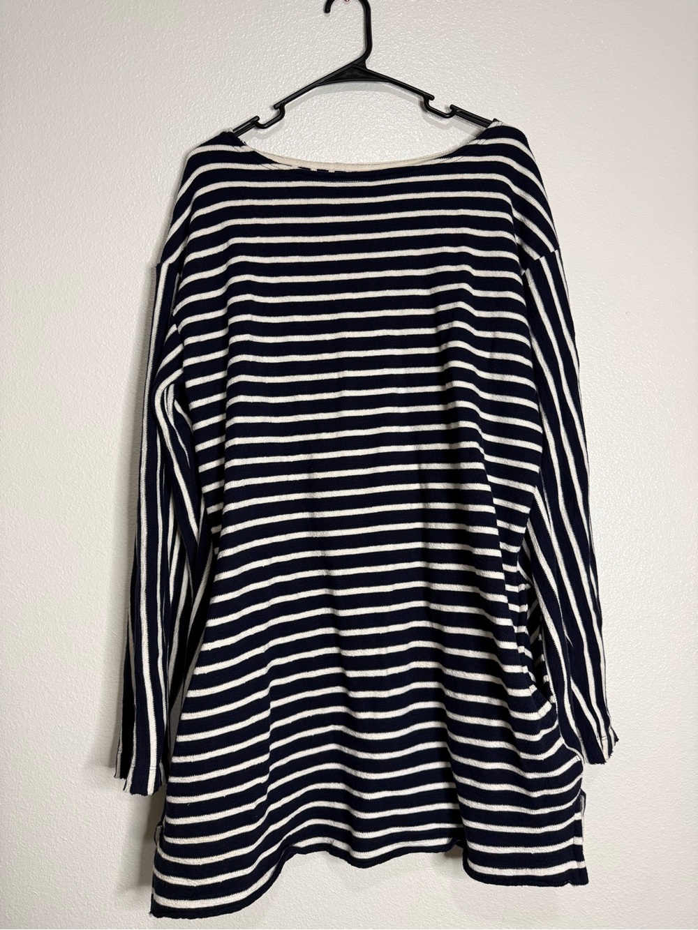 Intimately Free People Come On Over Navy/White Striped Tunic - Picture 2 of 10